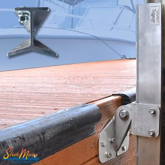 SlideMoor Floating Dock Bracket, 18" Slide, 10' Y-Beam Track