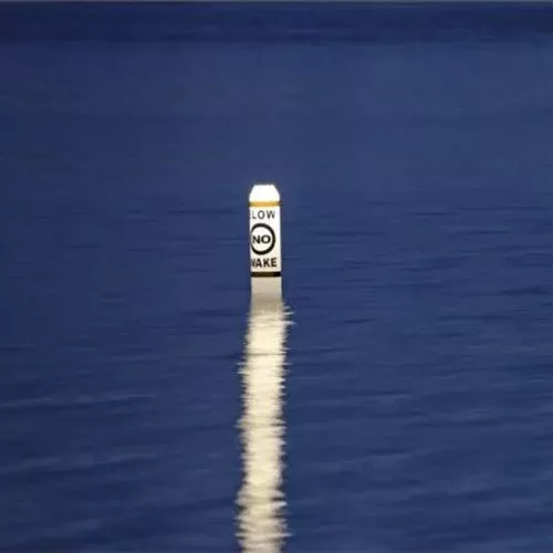 Solar-Powered Lighted Pencil-Style Shallow Area