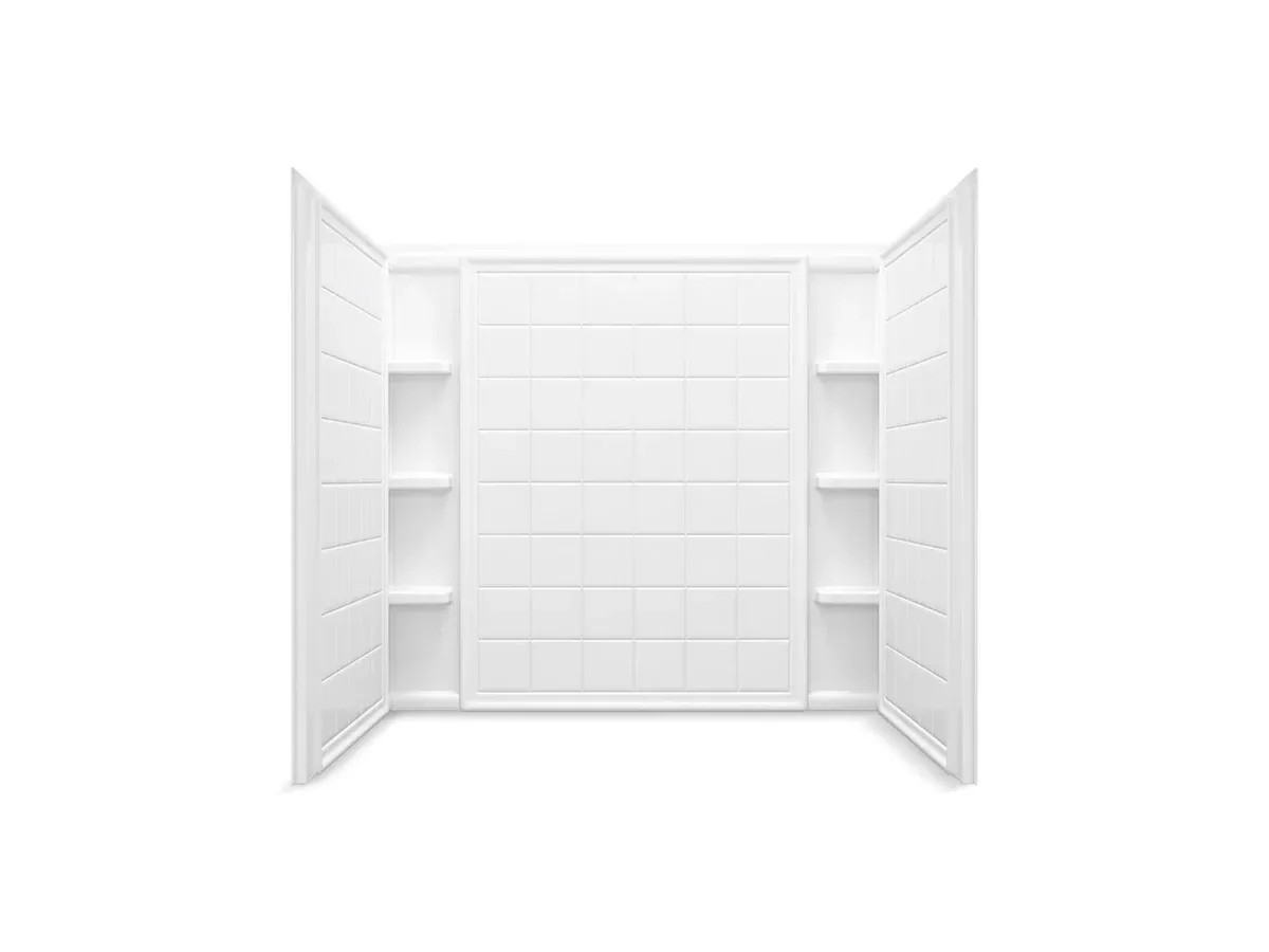 Sterling 71114100 Ensemble Tile 60" x 42" Vikrell Bath/shower Wall Set