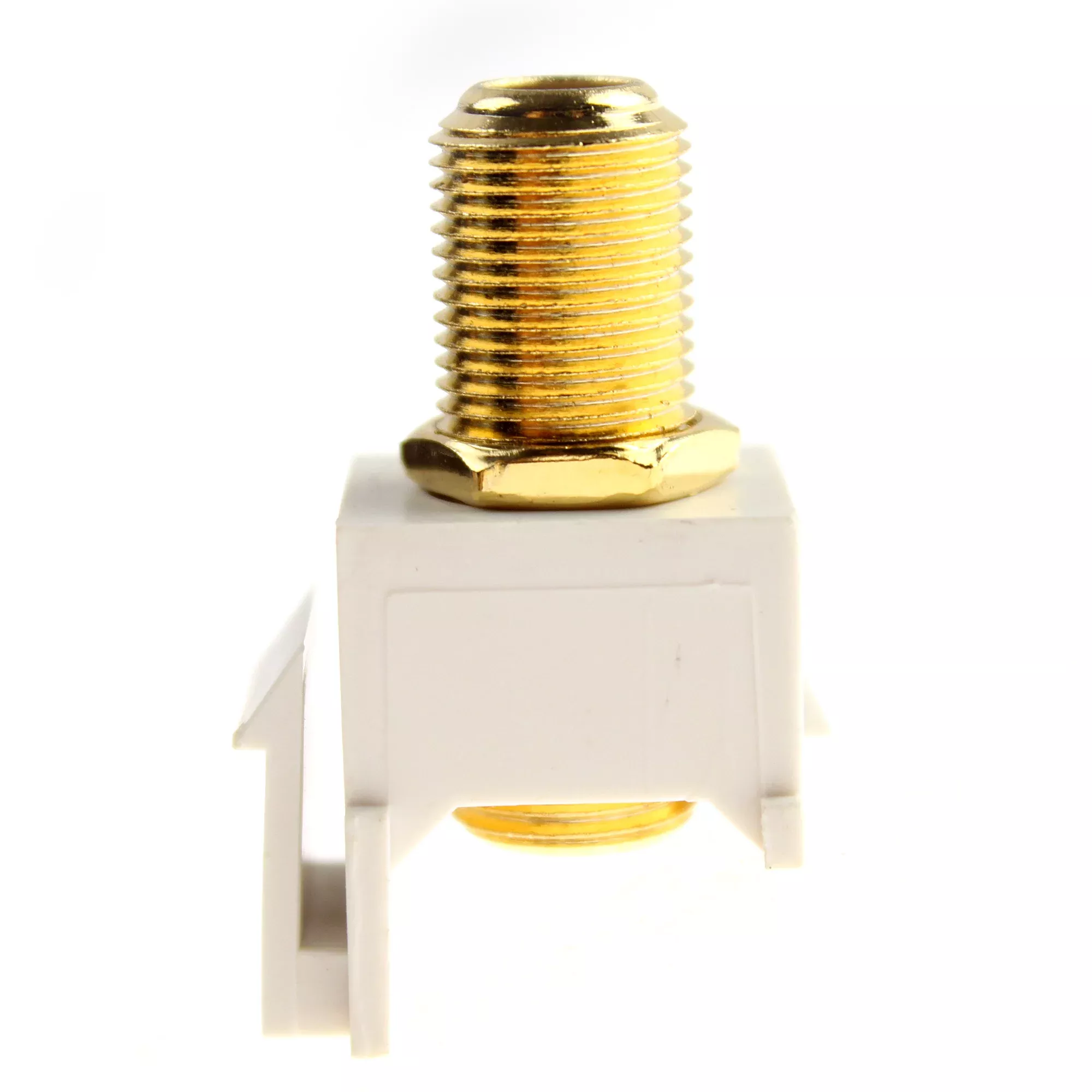 Structured Cable Products 209G-WH 1GHZ Keystone Insert F-connector, Ca