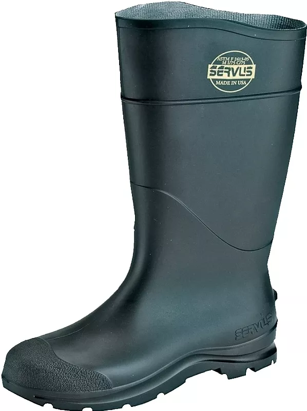 SZ9 BLK PVC STL Boot