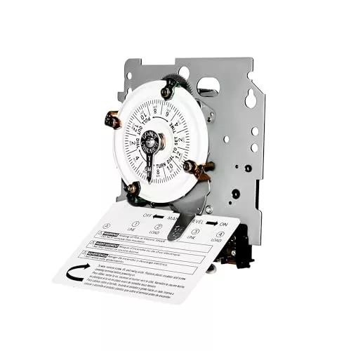 T104M Electromechanical Timer Switch for Versatile Scheduling and Manual Override 1-12 Cycles Daily | Versatile T104M Electromechanical Timer Switch with 1-12 Cycles Daily for Scheduling and Manual Override | T104M Electromechanical Timer Switch: 1-