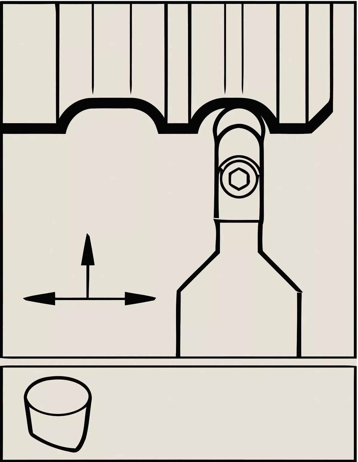 Toolholder V-Bottom Round