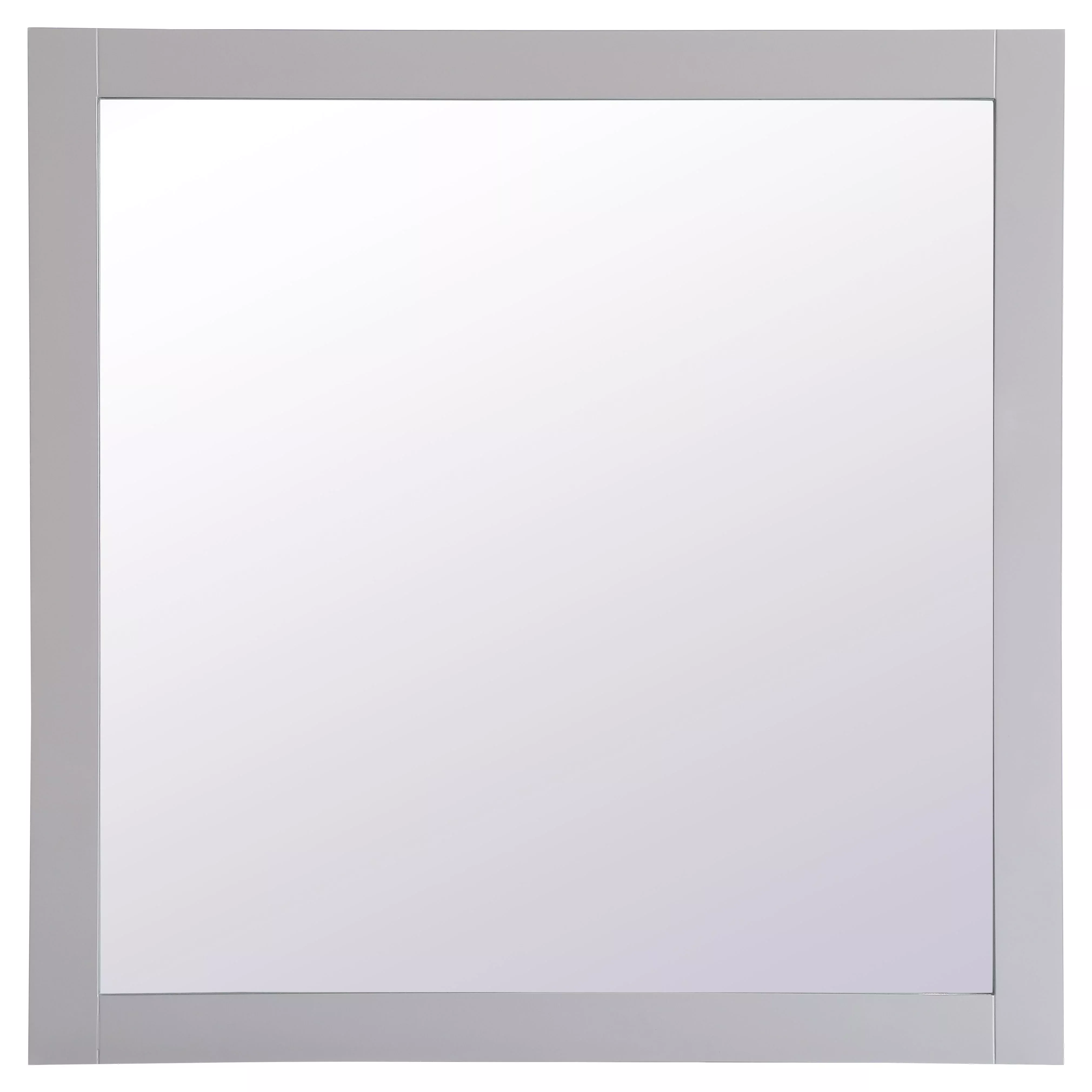VM23636GR Aqua 36" x 36" Framed Rectangular Mirror in Grey