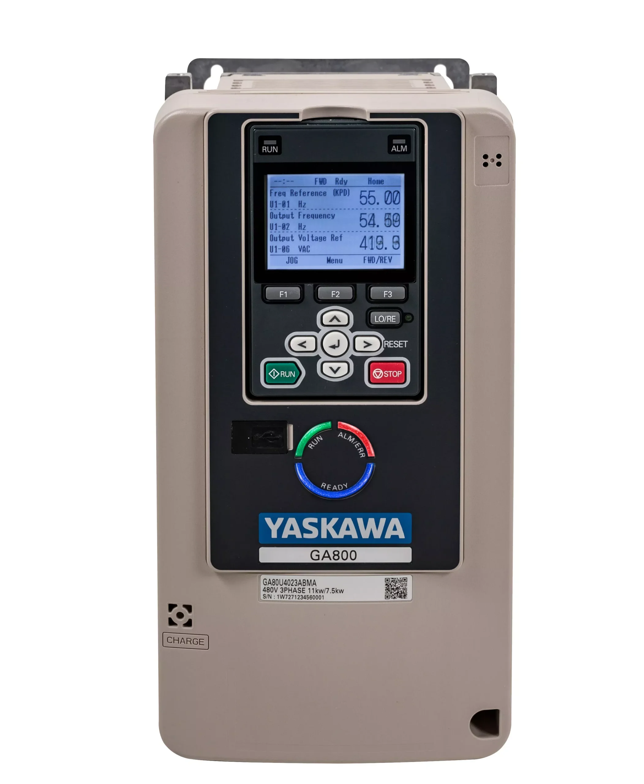 Yaskawa GA80U4075ABM 50 HP 480V 3 Phase Variable Frequency Drive