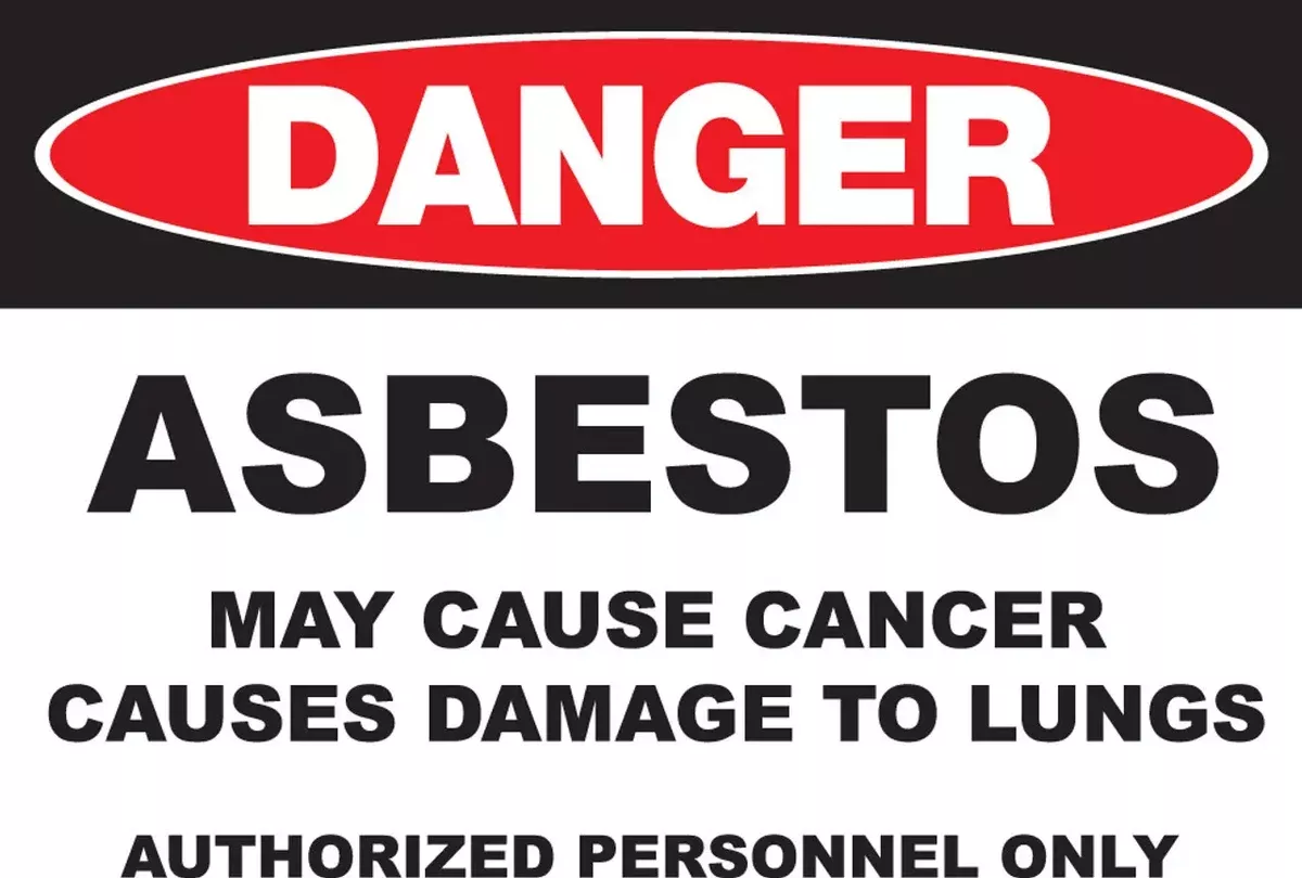 ZING DANGER, 10x14", Asbestos, Plastic